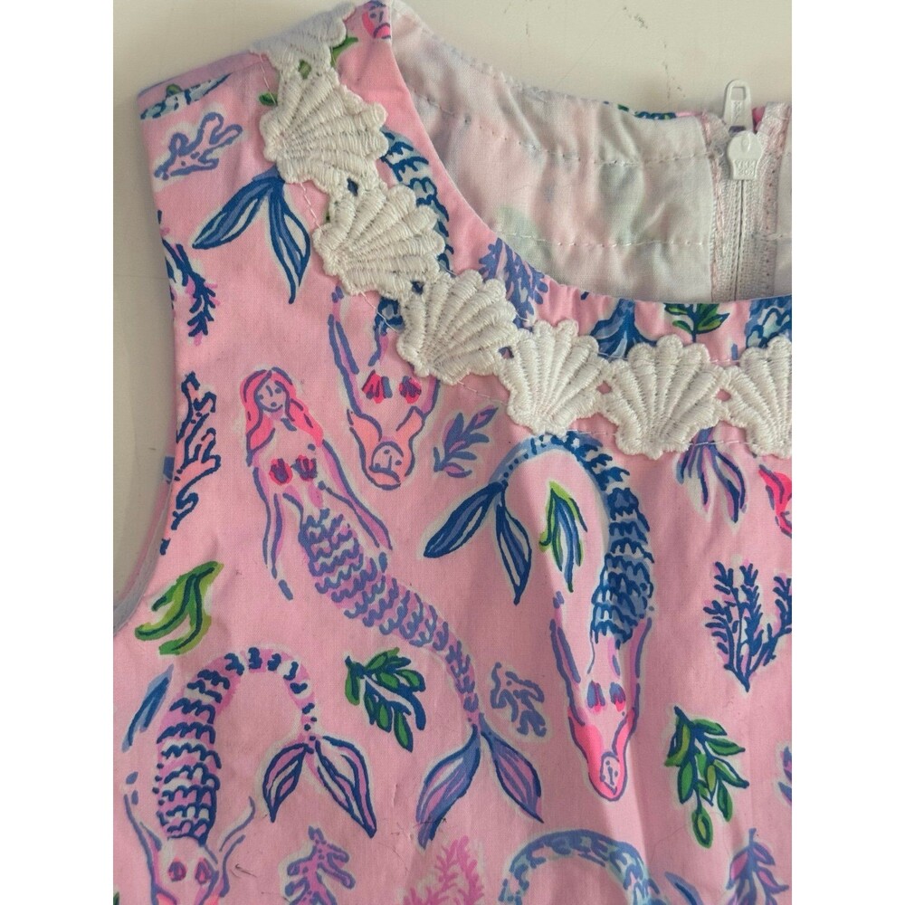 Lilly Pulitzer Girls Dress Size 6 Pink Blossom Girl's Night Out Print Dress - Picture 3 of 8